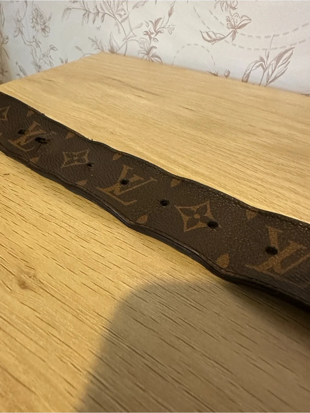 Authentic Louis Vuitton Men’s Monogram LV Belt 40mm Brown/Gold 110/44